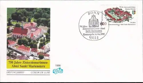 DEUTSCHLAND 1998 Mi-Nr. 1982 FDC