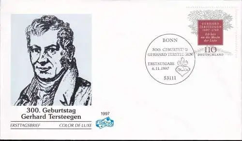 DEUTSCHLAND 1997 Mi-Nr. 1961 FDC