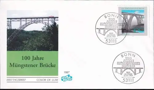 DEUTSCHLAND 1997 Mi-Nr. 1931 FDC