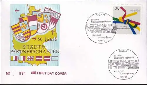 DEUTSCHLAND 1997 Mi-Nr. 1917 FDC