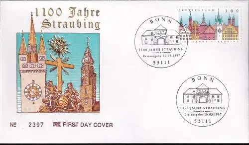 DEUTSCHLAND 1997 Mi-Nr. 1910 FDC