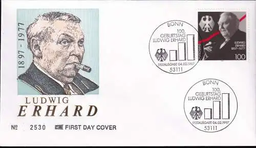 DEUTSCHLAND 1997 Mi-Nr. 1904 FDC