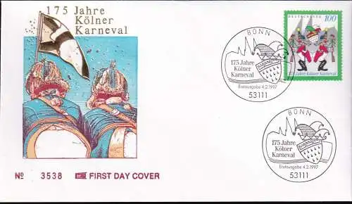 DEUTSCHLAND 1997 Mi-Nr. 1903 FDC