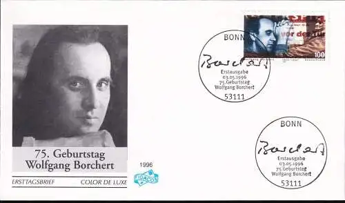 DEUTSCHLAND 1996 Mi-Nr. 1858 FDC