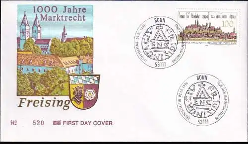 DEUTSCHLAND 1996 Mi-Nr. 1856 FDC