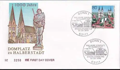 DEUTSCHLAND 1996 Mi-Nr. 1846 FDC