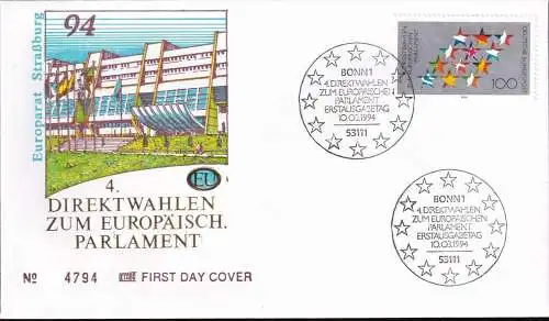 DEUTSCHLAND 1994 Mi-Nr. 1724 FDC