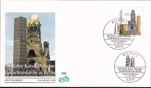 DEUTSCHLAND 1995 Mi-Nr. 1812 FDC