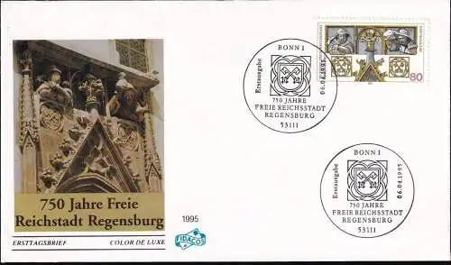 DEUTSCHLAND 1995 Mi-Nr. 1786 FDC