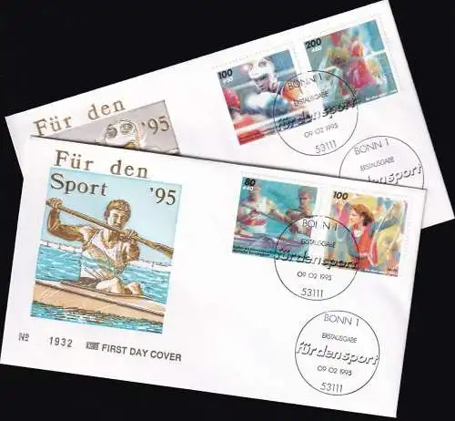 DEUTSCHLAND 1995 Mi-Nr. 1777/80 FDC