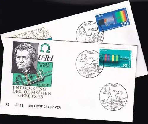 DEUTSCHLAND 1994 Mi-Nr. 1732/33 FDC