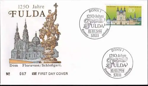 DEUTSCHLAND 1994 Mi-Nr. 1722 FDC