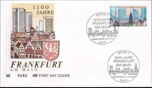 DEUTSCHLAND 1994 Mi-Nr. 1721 FDC