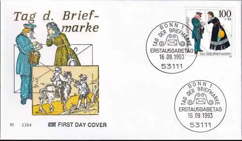 DEUTSCHLAND 1993 Mi-Nr. 1692 FDC