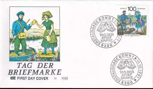 DEUTSCHLAND 1991 Mi-Nr. 1570 FDC