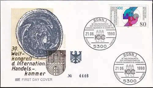 DEUTSCHLAND 1990 Mi-Nr. 1471 FDC