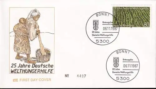 DEUTSCHLAND 1987 Mi-Nr. 1345 FDC