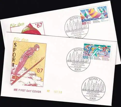 DEUTSCHLAND 1987 Mi-Nr. 1310/11 FDC