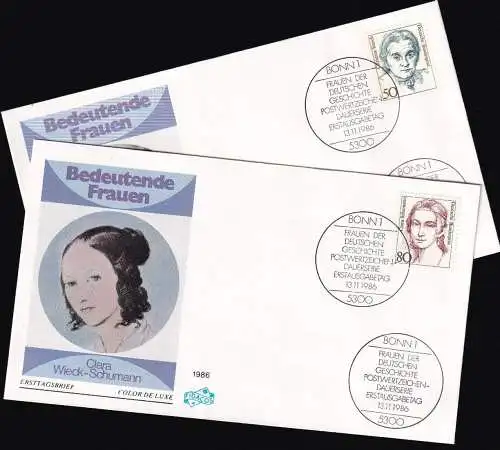 DEUTSCHLAND 1986 Mi-Nr. 1304/05 FDC