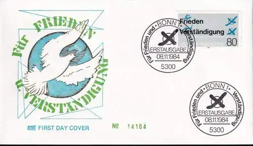 DEUTSCHLAND 1984 Mi-Nr. 1231 FDC