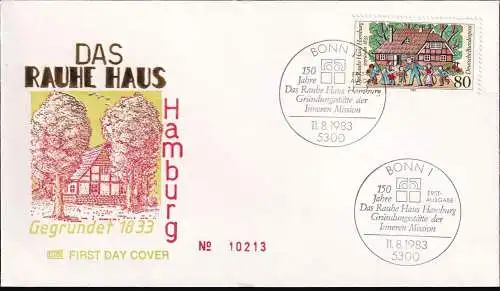 DEUTSCHLAND 1983 Mi-Nr. 1186 FDC