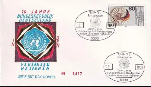 DEUTSCHLAND 1983 Mi-Nr. 1185 FDC