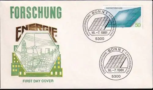 DEUTSCHLAND 1981 Mi-Nr. 1101 FDC