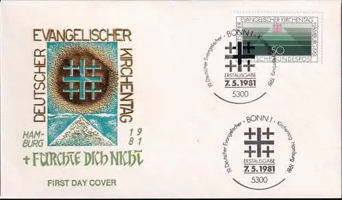 DEUTSCHLAND 1981 Mi-Nr. 1098 FDC