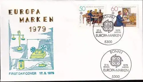 DEUTSCHLAND 1979 Mi-Nr. 1011/12 FDC