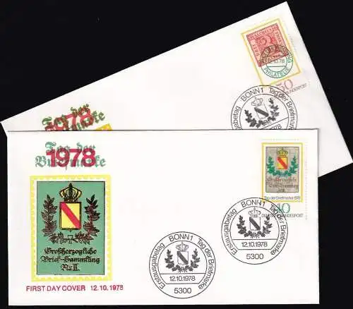 DEUTSCHLAND 1978 Mi-Nr. 980/81 FDC