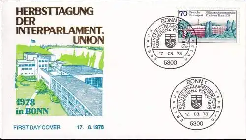 DEUTSCHLAND 1978 Mi-Nr. 976 FDC