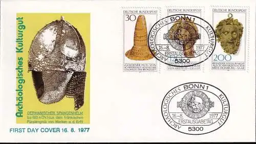 DEUTSCHLAND 1977 Mi-Nr. 943/45 FDC