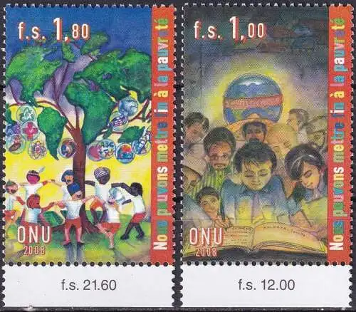 UNO GENF 2008 Mi-Nr. 605/06 ** MNH