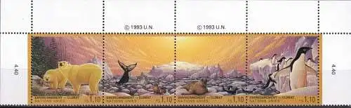 UNO GENF 1993 Mi-Nr. 239/42 ** MNH