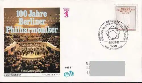 BERLIN 1982 Mi-Nr. 666 FDC