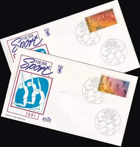 BERLIN 1981 Mi-Nr. 645/46 FDC