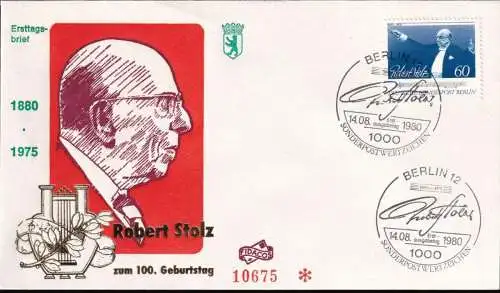 BERLIN 1980 Mi-Nr. 627 FDC