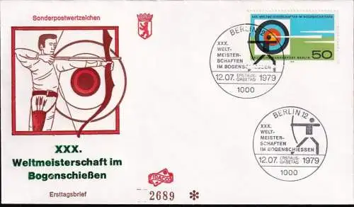 BERLIN 1979 Mi-Nr. 599 FDC