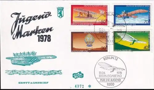 BERLIN 1978 Mi-Nr. 563/66 FDC