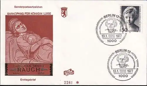 BERLIN 1977 Mi-Nr. 541 FDC