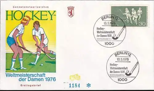 BERLIN 1976 Mi-Nr. 521 FDC