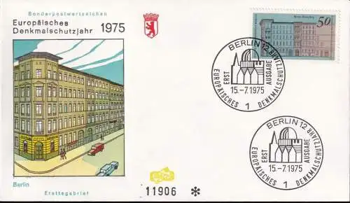 BERLIN 1975 Mi-Nr. 508 FDC