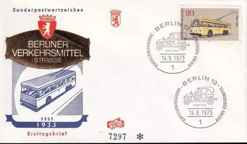 BERLIN 1973 Mi-Nr. 447 FDC