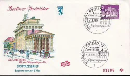 BERLIN 1963 Mi-Nr. 231 FDC