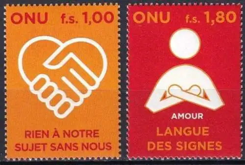 UNO GENF 2008 Mi-Nr. 600/01 ** MNH