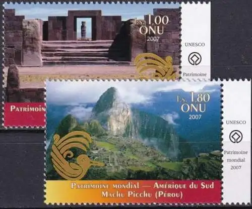 UNO GENF 2007 Mi-Nr. 575/76 ** MNH