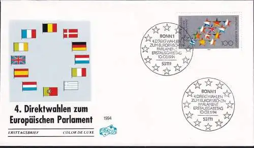 DEUTSCHLAND 1994 Mi-Nr. 1724 FDC