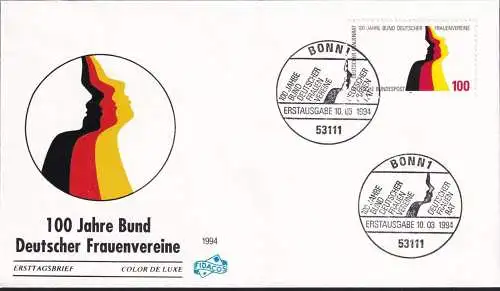 DEUTSCHLAND 1994 Mi-Nr. 1723 FDC