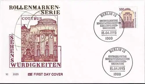 DEUTSCHLAND 1993 Mi-Nr. 1679 FDC