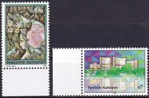 UNO WIEN 1992 Mi-Nr. 137/38 ** MNH